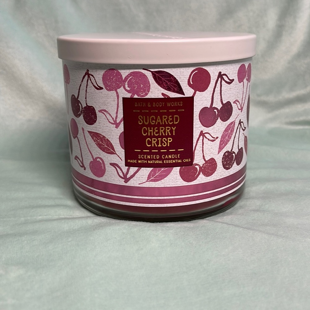 Sugared Cherry Crisp Candle Bath and Body Works